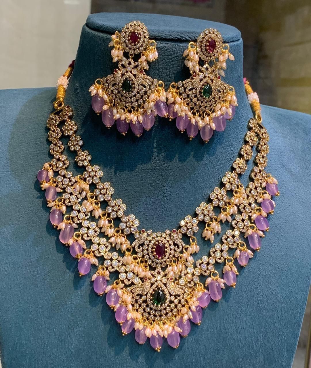 Two-Layered Victorian Polish Necklace Set